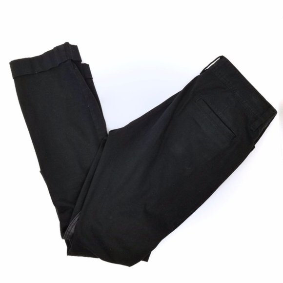 Ralph Lauren Denim - RALPH LAUREN Chaps Leather Cotton Jeans Black 6